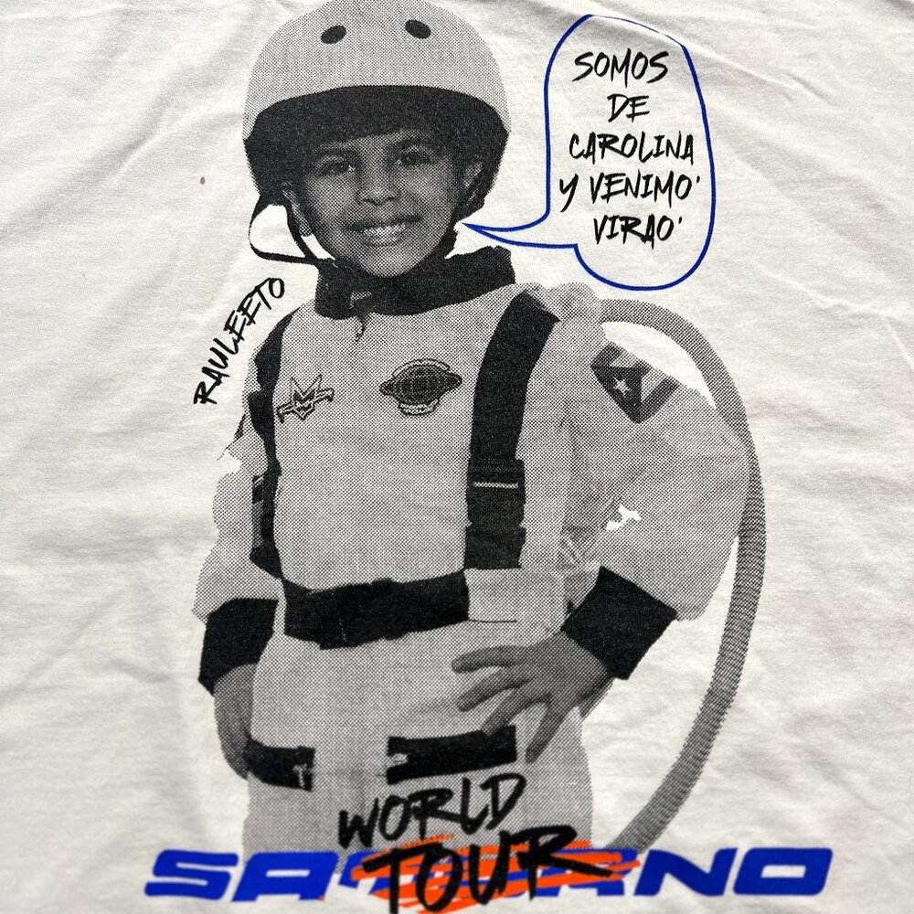 Rauw Alejandro Saturno World Tour White Tee
